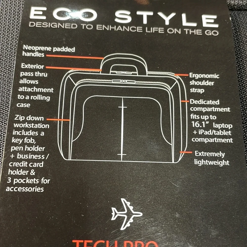 Eco Style Tech Pro Laptop Case. NWT.